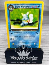 Dark Wartortle 1st Edition 46/82 Uncommon Team Rocket Pokemon Trading Card TCG picture