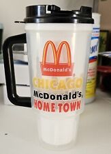 VHTF Vintage McDonald's Hard Plastic Mug w Lid. Chicago McDonald's Hometown picture