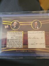 George Washington Abraham Lincoln 2022 Pieces of the Past Hand Written Relics  picture