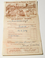 C1930's Foresters Companions of the Forest of America Dues Notice Billhead  picture