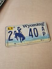 1996 WYOMING License Plate  picture