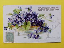 1905 CPA FANCY ILLUSTRATION Signed MB VASE Flowers Flowers picture