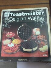 VTG Toaster Round Belgian Waffle Maker With Box #250 Toastmaster picture