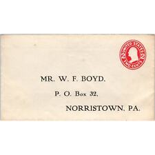 c1910 Mr. W.F. Boyd Norristown PA Postal Cover Envelope TG7-PC2 picture