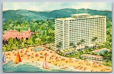 Outrigger Hotel Hawaii chrome Postcard picture