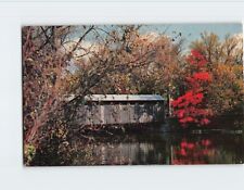 Postcard Covered Bridge near Lowell Michigan USA picture