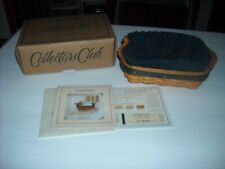 Longaberger Collectors Club 2002 Renewal Basket+Protector+Liner+Box NOS Retired picture