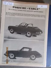 #027 Porsche Article or Road Test 1965 Porsche 911/912 Targa, 1 page Pictorial picture