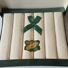 Vintage, FINGAL Irish Linen Damask Napkins, Six Count, Brand New in Original Box picture