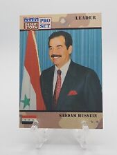 1991 Pro Set Trading Card Saddam Hussein #69 DESERT STORM picture