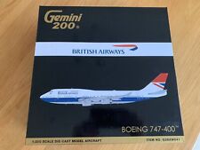 BRITISH AIRWAYS 747-400 NEGUS Diecast Gemini 200 Model 1:200 G2BAW841 BA G-CIVB picture