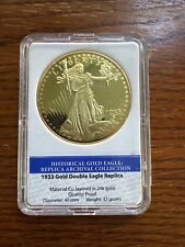 1933 Gold Double Eagle Replica Layered In 24k Gold Proof picture