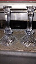 Vtg Lead Crystal Candlestick holders. picture