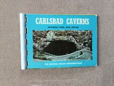 VINTAGE MINIATURE SOUVENIR ALBUM OF SCENIC CARLSBAD CAVERNS PHOTO POSTCARD BOOK picture