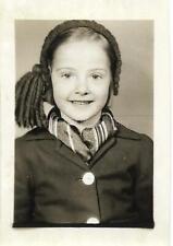 YOUNG GIRL Vintage SMALL FOUND PHOTO bw  Original Portrait 14 10 W picture