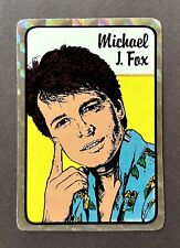 1980s MICHAEL J FOX Prism Vending Machine Sticker Vintage Back to the Future picture