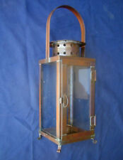 Vintage The Washington Copper Works Candle Lantern Hand Crafted Solid Copper picture
