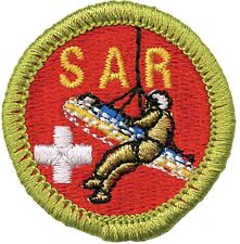 BSA SEARCH & RESCUE MERIT BADGE CURRENT MINT NWT TYPE L SINCE 1910 BACK picture