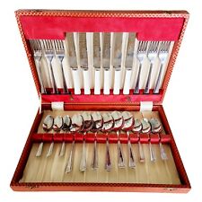Vintage Retro FIRTH Unicraft UK 24 Piece Cutlery Set Stainless Steel  picture