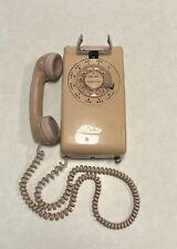 Vintage 1980 Western Electric Bell Beige Rotary Wall Mount Telephone 554BMP picture