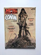 Metal Hurlant #74bis 1982 French Frank Frazetta Conan Schwarzenegger interview picture