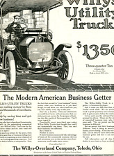 1914 Original Willys Utility Truck Ad. 3/4 Ton.  $1350 Chassis Only. Large Page picture