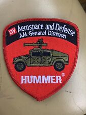 LTV Aerospace and Defense AM General Division HUMMER Patch. Red. New. picture
