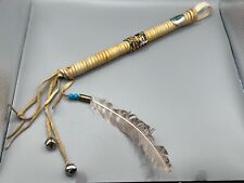 Vintage Native American Style Tomahawk W/ Rawhide Wraped Handle. - Missing Stone picture