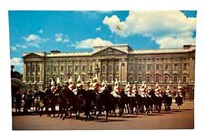 Vintage Postcard Mounted Guards Buckingham Palace London England UK Royal Horse picture