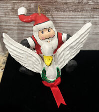 Vintage Santa Riding Goose Ornament  picture