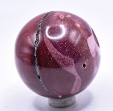 48mm Red Purple Mookaite w/ Druzy Sphere Polished Gemstone Mineral - Australia picture