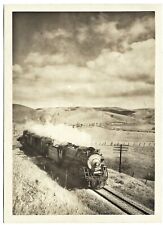 5x7 Vintage Old 1947 Photo ATSF Santa Fe Steam Train Locomotive Engine #3708  picture