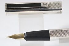 Vintage Alfred Dunhill Silver Plated Gemline Medium Fountain Pen picture