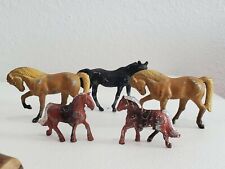 Vintage Durham Industries + others Metal Horses 1976 Hong Kong Lot Of 5 figures picture