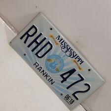 2018 Mississippi License Plate RHD-472 Man cave BAR picture
