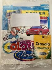 NEW SEALED FORD ISSUED COLORING BOOK WITH CRAYONS BOOK WAS SENT TO LOCAL DEALERS picture