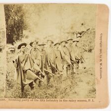 12th Infantry Regiment Scouts Stereoview c1900 Philippine American War B2147 picture