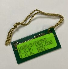 ROLEX Green Tag Oyster Perpetual Yellow Gold 1005 / 78353 HANGTAG Original 34mm picture