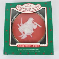 Vtg Hallmark Norman Rockwell Cameo Series Christmas Ornament 1986 Checking Up picture