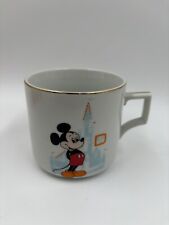 Vintage Walt Disney World Mickey Mouse Coffee Mug Cup Disney Productions Japan picture