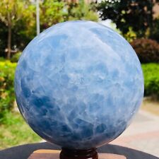 7.56LB Natural Beautiful Blue Crystal Sphere Quartz Crystal Ball Healing 1173 picture