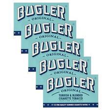 5 Booklets Bugler Original Cigarette Rolling Papers Single Wide (70mm) picture