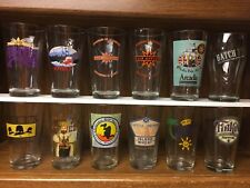 Large selection of pint glasses.  60 to choose from.  $4 each picture