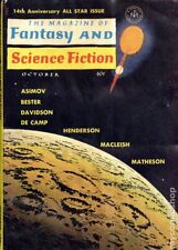 Magazine of Fantasy and Science Fiction Vol. 25 #4 VG 1963 Stock Image Low Grade picture