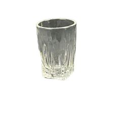 Federal Glass Company Ribbed Shot Glass With F Shield Mark VINTAGE Clear EUC picture