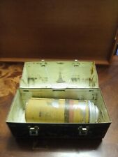 Antique/Vintage Tin Lunch Box Missing Handle &Thermos  picture