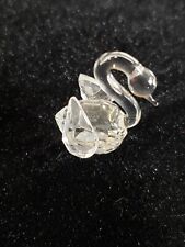 Swarovski Silver Crystal Figurine Mini Swan picture