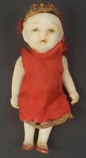 Vtg Bisque Little Japanese Boy Doll Jointed Body Marked Occupied Japan Repair picture