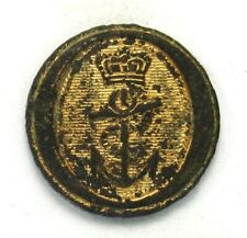 Pre-War of 1812 Era British Royal Navy Cuff Button 16MM HTB BM 1790-1820 picture