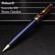Pelikan Souveran K800 Stone Garden Ballpoint Pen Blue Brown Special Edition picture